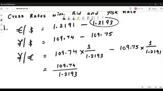 Cross Rates with Bid Ask rate [upl. by Ghassan]