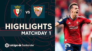 Resumen de CA Osasuna vs Sevilla FC 21 [upl. by Ime]