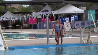 synchronized swim Nationals 2021 Jr Duet LMA [upl. by Nnanerak460]