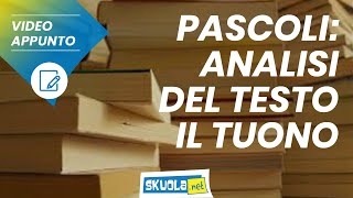 Pascoli analisi della poesia Il tuono [upl. by Alison]