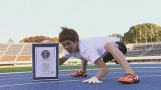 Fastest man on all fours  Guinness World Record [upl. by Nyliahs970]