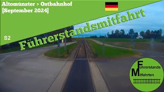 Deutschland Führerstandsmitfahrt 2024  SBahn München  S2 Altomünster  Ostbahnhof [upl. by Joceline803]