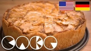 LECKERER APFELKUCHEN Rezept  YUMMY APPLE CAKE Recipe [upl. by Peterus417]