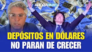 LOS DEPÓSITOS EN DÓLARES NO PARAN DE CRECER DESDE QUE LLEGÓ MILEI  Maxi Montenegro  Ahora Play [upl. by Eerahc]