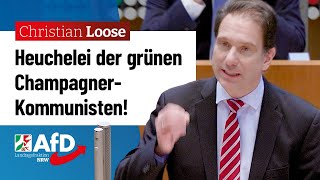 Heuchelei der grünen ChampagnerKommunisten – Christian Loose AfD [upl. by Tema]