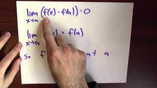 Why is a differentiable function necessarily continuous  Week 3  Lecture 7  Mooculus [upl. by Odlo]