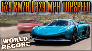 Forza Horizon 5  NEW 520 kmh Topspeed Record  Fastest Cars in the Game [upl. by Meador398]