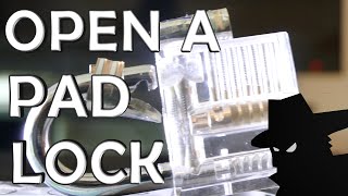 How To Open a Pad Lock Like a Spy [upl. by Merilyn298]