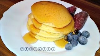 Pancakes cu miere si fructe  Clătite americane  Retete Simple [upl. by Warrin]