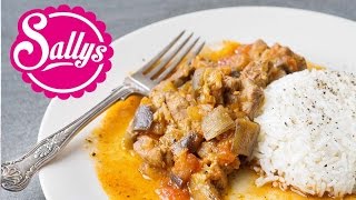 türkisches Kebab Rezept aus dem Ofen  Tas Kebab mit Lamm und Auberginen  Sallys Welt [upl. by Nabi39]