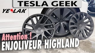 Enjoliveurs pour Model 3 Highland 2024  bonne et mauvaise surprise [upl. by Ttezil561]