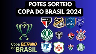 sorteio da copa do Brasil 2024  os potes para o sorteio da 1° fase da copa do Brasil [upl. by Luwana]