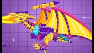 Robô Dinossauro Pterodáctilo Jogo de Robô Jogo de Dinossauro para Montar [upl. by Oiramel]