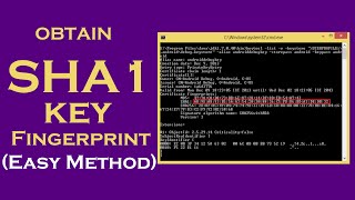 Obtain SHA1 Key Fingerprint for Android Apps from Keystore [upl. by Elatnahs]