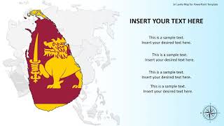 Sri Lanka Map for PowerPoint Template [upl. by Aztin]