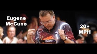 PBA 50 Eugene McCune Throwing Ball 20 MPH Up the Gutter [upl. by Hulda]