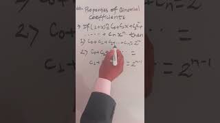 Binomial Coefficient Properties education youtubeshorts [upl. by Diley431]