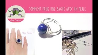 Tuto Comment je fais une bague daluminium avec une pierre [upl. by Bala]