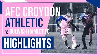 HAMLET HIGHLIGHTS  AFC Croydon Athletic 1 v 1 Dulwich Hamlet  London Senior Cup  05102021 [upl. by Oralie474]