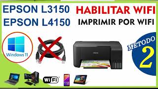 CONFIGURAR EN 3 MINUTOS IMPRESORA EPSON L3250 A LA RED WIFI DESDE WPS [upl. by Mahla]