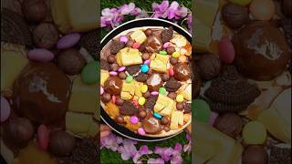 Chocolate pizza recipe youtubeshorts chocolate pizza trending viral shorts oreo candy yt [upl. by Tobit]