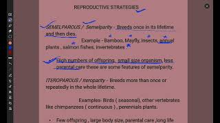 Ecology  REPRODUCTIVE STRATEGIES  SEMELPAROUS  ITEROPAROUS  Explanations with examples [upl. by Helaina]