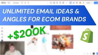 How to Create UNLIMITED Email Topic Angles for Ecom Brands [upl. by Akinnor]