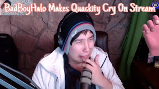 BadBoyHalo Makes Quackity Cry On Stream gets emotional [upl. by Fritzsche]