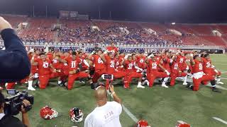 Kahuku vs Bingham Kahuku Haka [upl. by Tiebold]