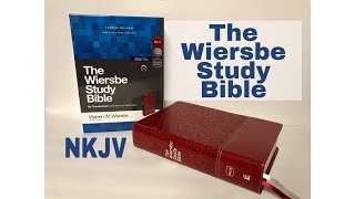 The Wiersbe Study Bible NKJV  Bible Review [upl. by Salome]