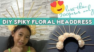 DIY Spiky Floral Headdress [upl. by Ynamrej684]