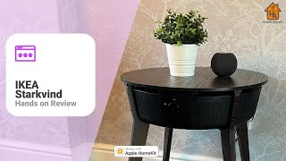 Ikea STARKVIND smart air purifier hands on review including HomeKit walkthrough [upl. by Shaff669]