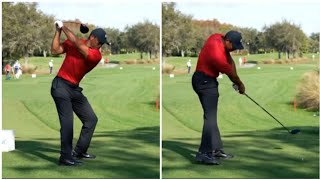 Tiger Woods Swing Change After Car Accident  Slowmotion [upl. by Llecram]