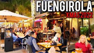 FUENGIROLA🇪🇦 SPAIN XMAS 2022 December Bars amp Restaurants in Old Town Walking Tour 4K [upl. by Tergram]