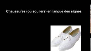 Chaussures en langue des signes française [upl. by Cardon369]