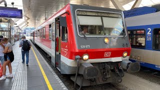 Mit Vollgas 120 kmh amp FETTEM SOUND in der Br 628 als RB45 von Mühldorf Oberbay nach Salzburg Hbf [upl. by Sira659]