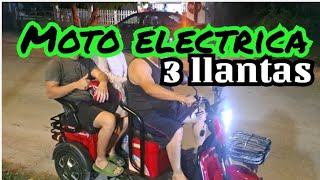 moto electrica evobike trimoto moto de tres llantas elextrica [upl. by Seilenna]