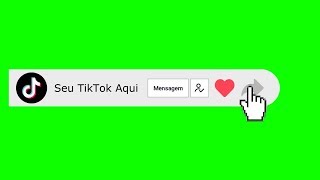 Green Screen Redes Sociais TikTok Seguir Curtir Compartilhar Chroma Key Fundo Verde [upl. by Sucramraj]