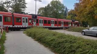 Bahnübergang Ottobrunn Putzbrunner Straße  Railroad Crossing  Spoorwegovergang [upl. by Ynohta494]