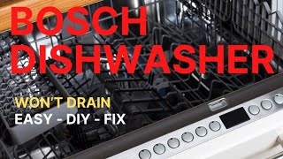 ✨ BOSCH DISHWASHER  EASY RESET and DRAIN FIX ✨ [upl. by Amadas51]