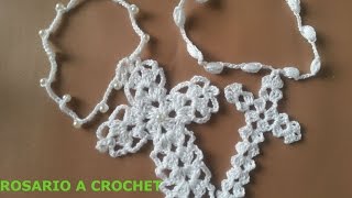 CROCHET ROSARIOROSARY CRUZ MUYYY FACIL PARA PRINCIPIANTES [upl. by Nwahsd644]