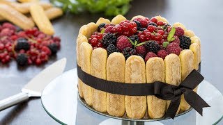 Berry Charlotte Cake Recipe [upl. by Arammahs]