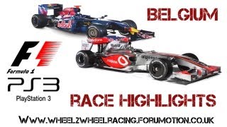 f1 2012 ps3 online racing league  belgium grand prix  spa  race hihlights [upl. by Loseff306]