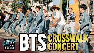 BTS Performs a Concert in the Crosswalk [upl. by Yddub]