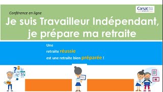 Je suis travailleur indépendant je prépare ma retraite [upl. by Linda]