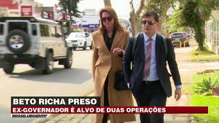 Paraná Exgovernador Beto Richa é preso [upl. by Ardnaxela]