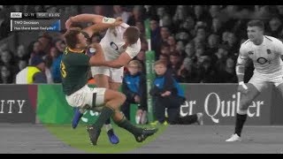 Owen Farrell devaitil prendre un carton rouge face aux Boks [upl. by Dayir847]