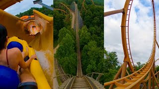 Every Roller Coaster amp Water Coaster at Holiday World Full Onride POV [upl. by Nrek332]