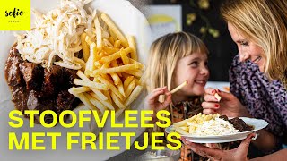 Mijn favoriet stoofvlees recept met frietjes en witloofsalade 🇧🇪  Sofie Dumont [upl. by Labaw]