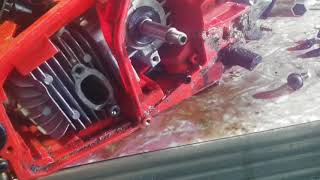 ozito 25cc chainsaw porting carby odyssey part3 [upl. by Neelehtak]